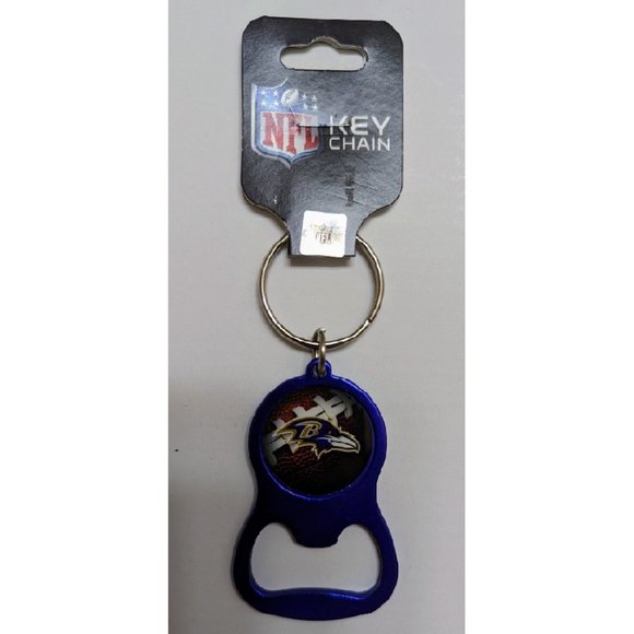 🏈🆕 BALTIMORE RAVENS KEYCHAIN/BEVERAGE BOTTLE OPENER WITH KEY RING - N… - Picture 1 of 1
